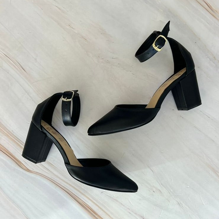 Tacón Bajo Zapatos Tacón Cubano Mujer Bajo Elegantes Zapatos