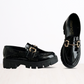Mocasines de charol con Hebilla 332