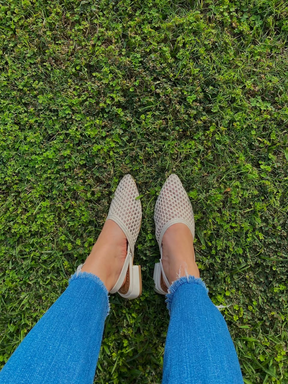 Flats malla beige 1518