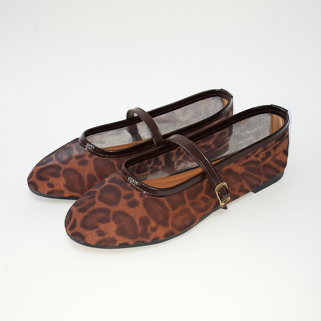 Flats malla leopardo 951