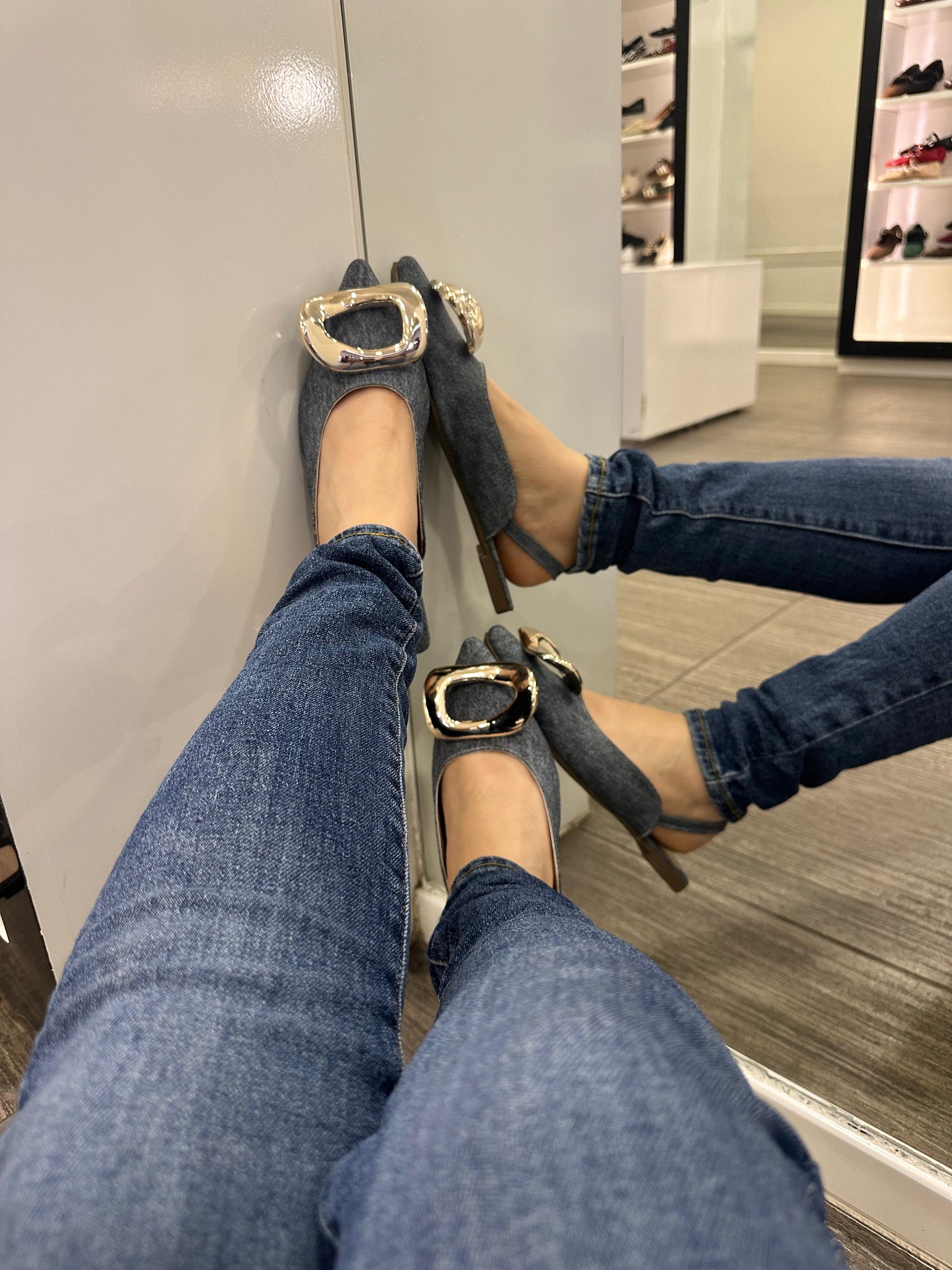 Flats de mezclilla Zoé