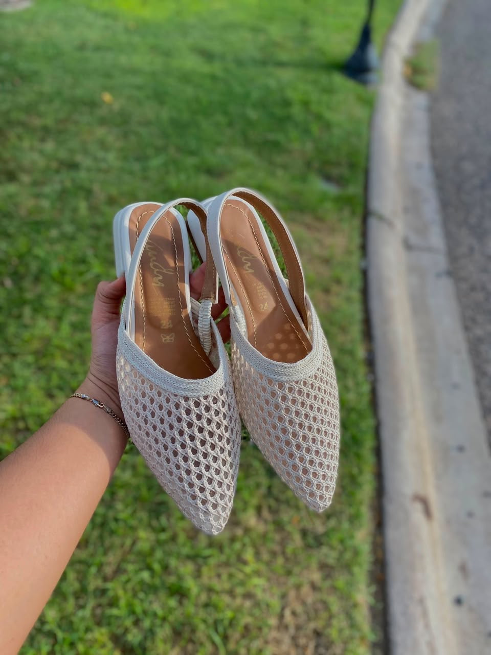 Flats malla beige 1518