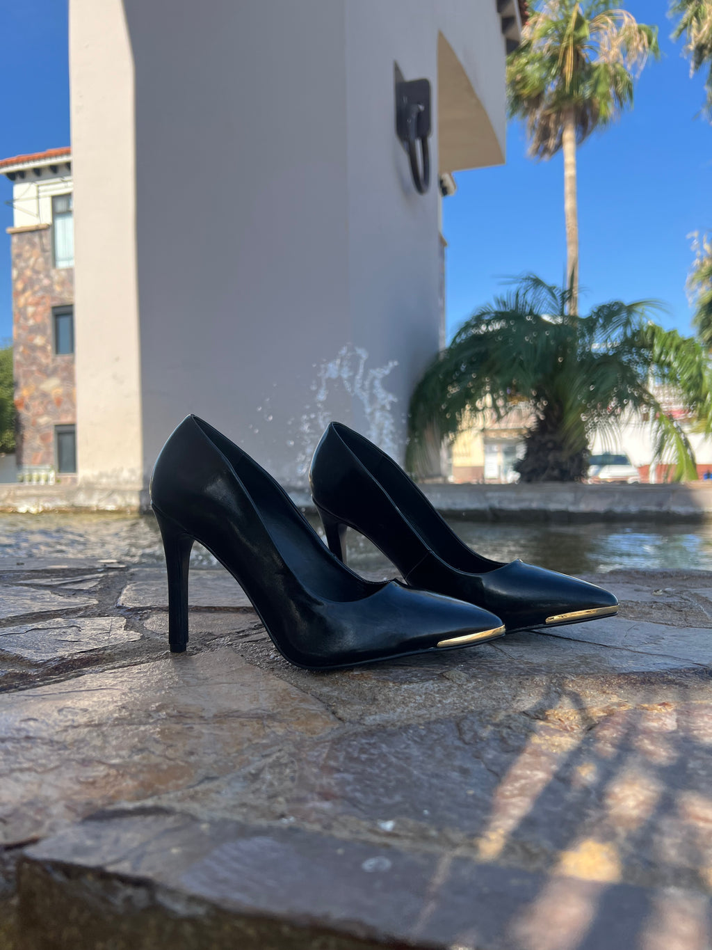 Zapatilla tacón aguja 79058