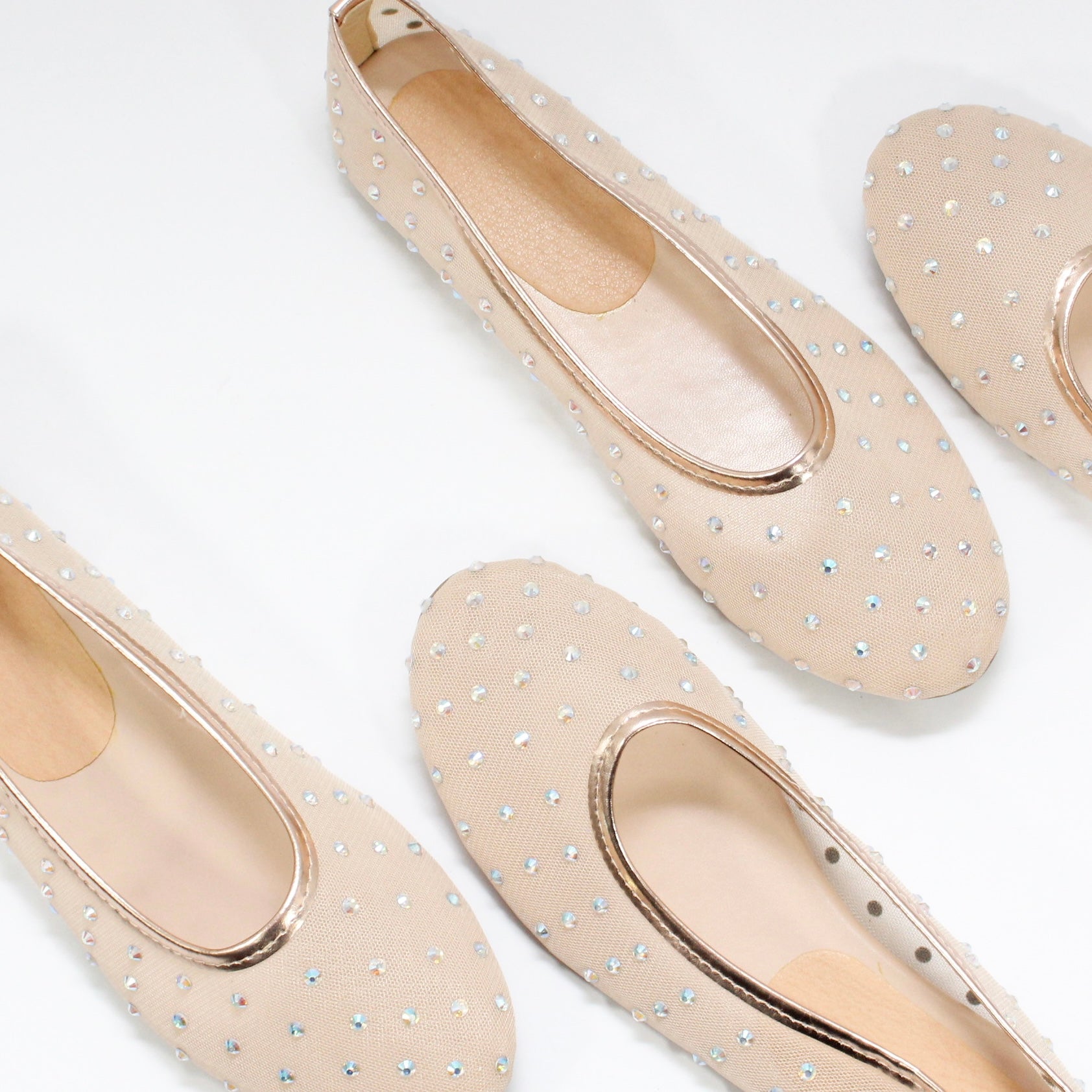 Flats de malla con piedras 1141