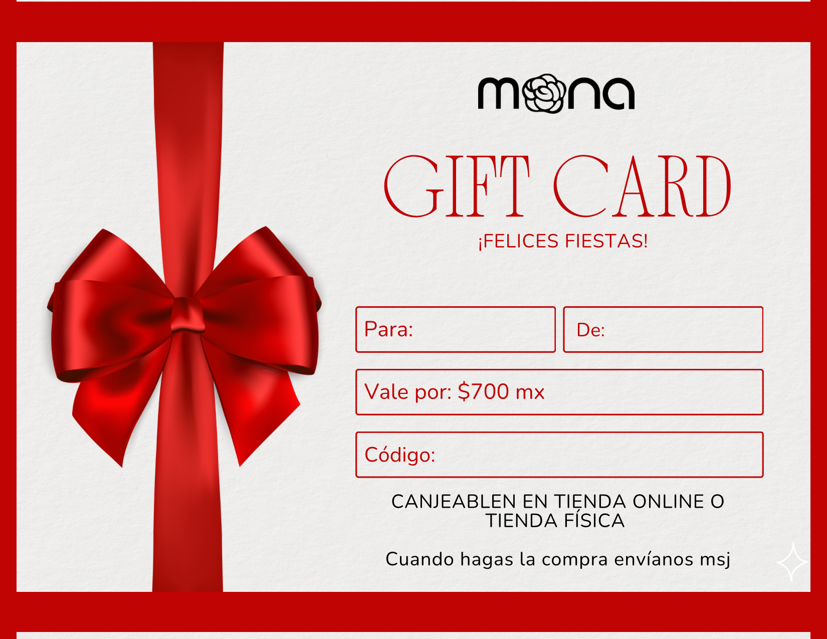 GIFT CARD MONA
