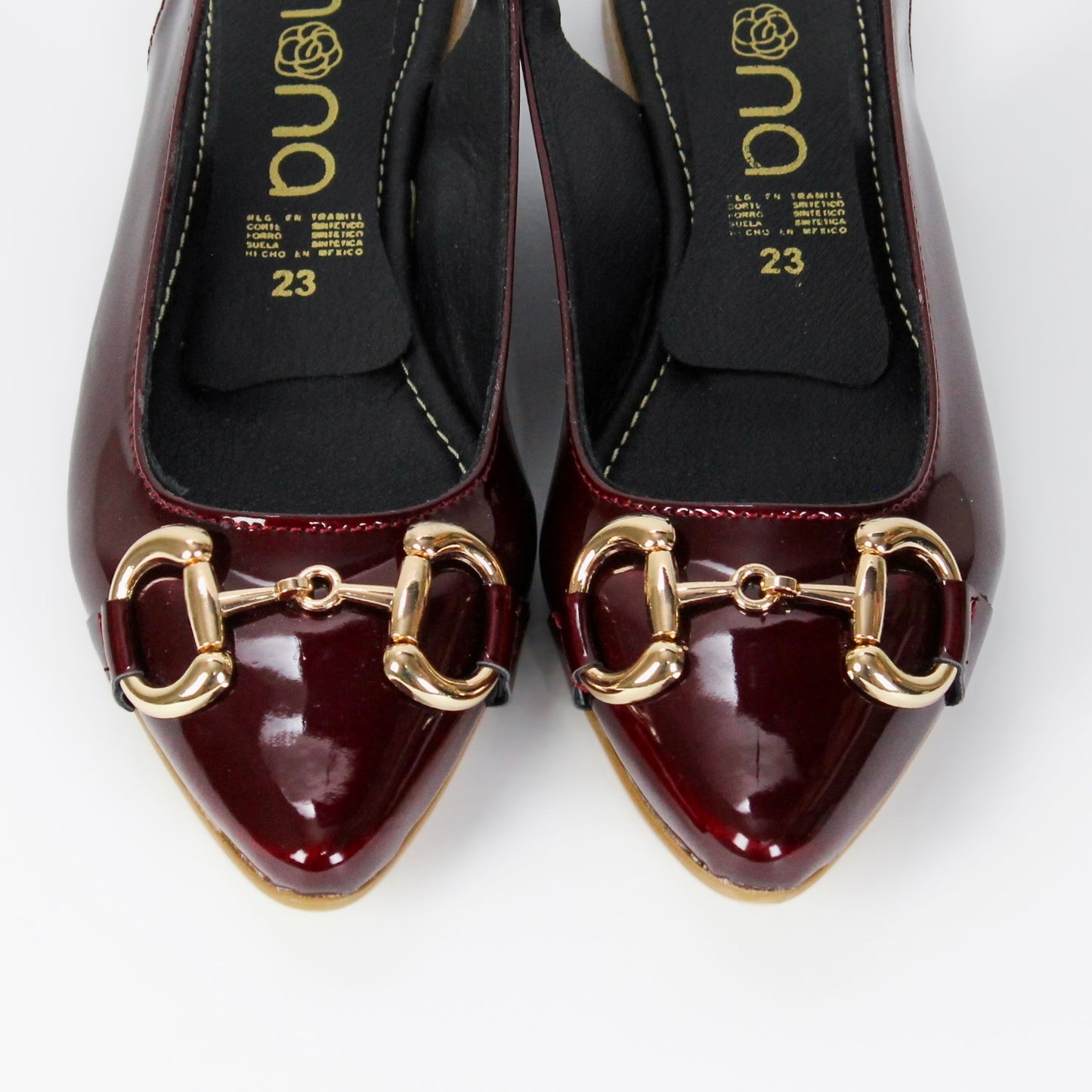 Flats de charol con hebilla 4265RR