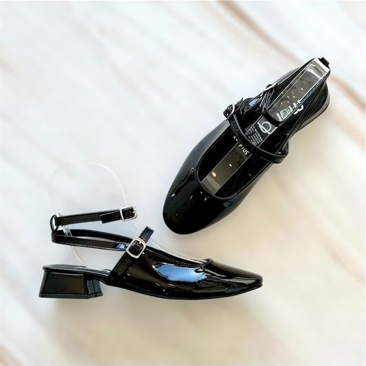 Flats de Charol Negro 5014