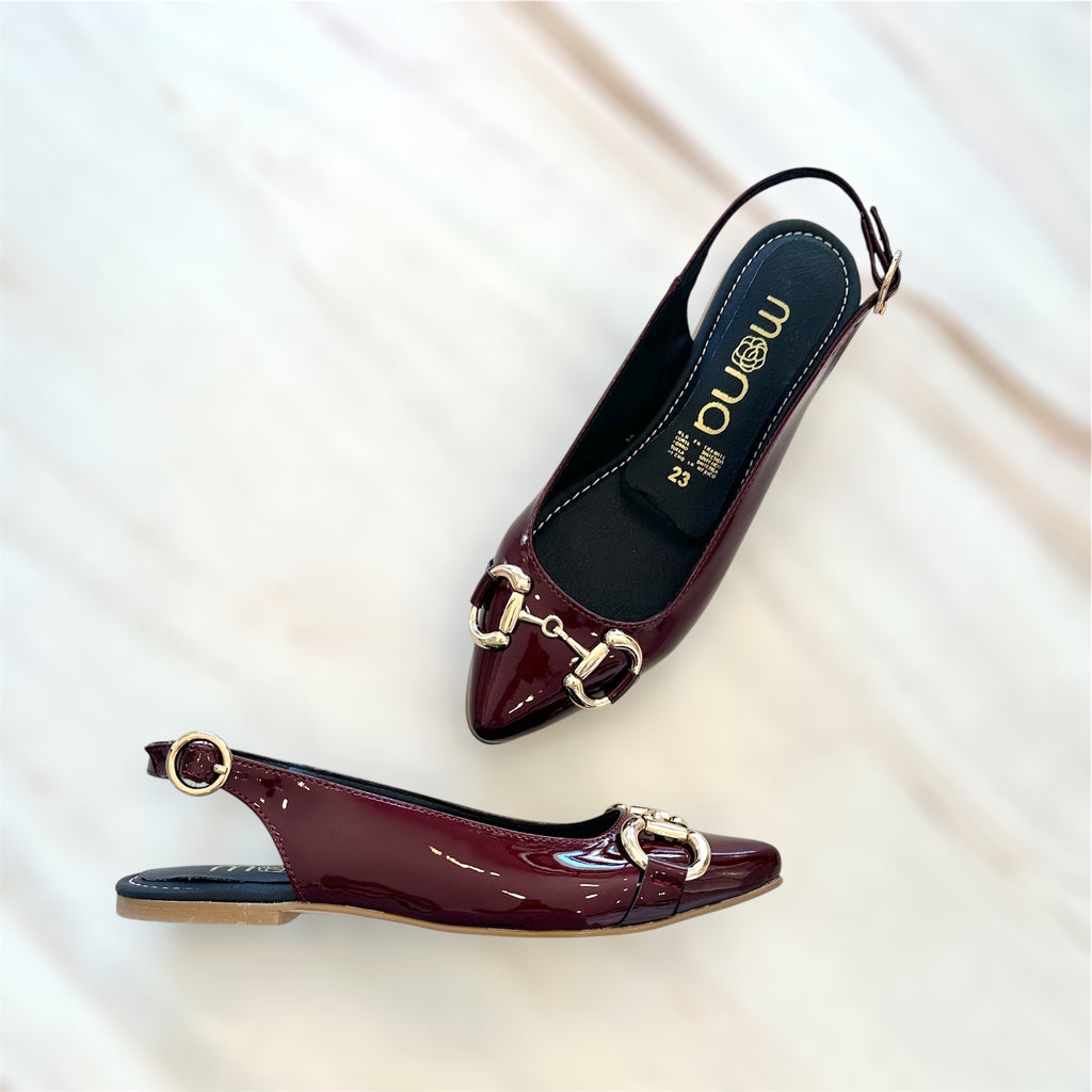Flats de charol con hebilla 4265RR