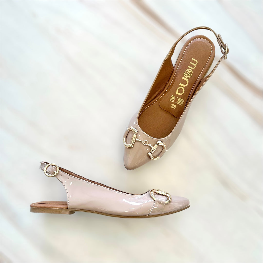 Flats de charol con hebilla 4265RR
