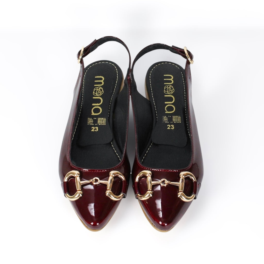 Flats de charol con hebilla 4265RR