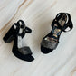 Zapatilla tacón cuadrado 925