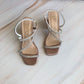 Zapatilla de tiras con piedras 6016