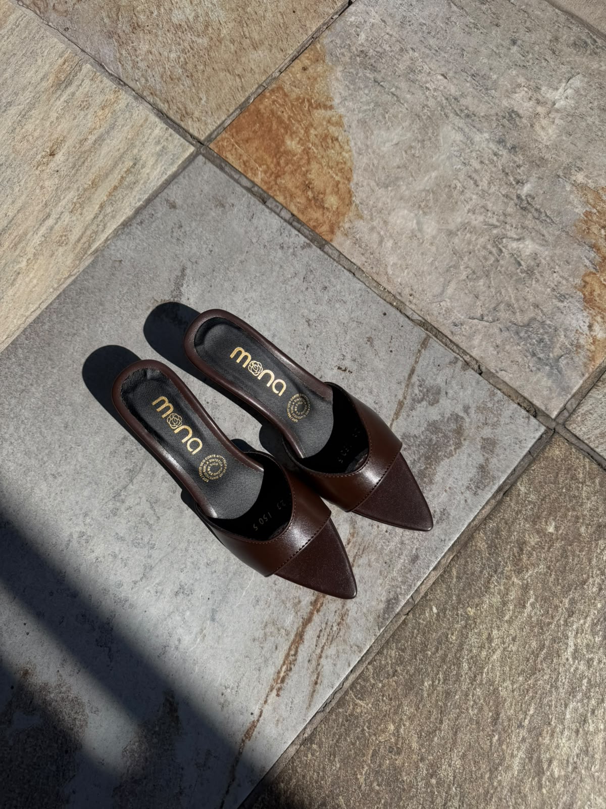 Zapatilla abierta y tacón bajo 1505