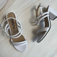 Zapatilla de tacón cuadrado y tiras 6077