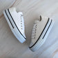 Tenis tipo piel con cordones 880